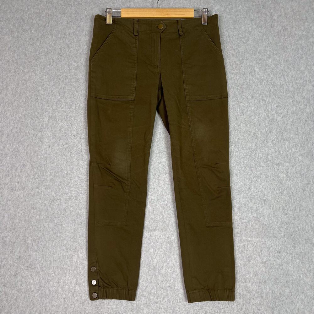 Veronica Beard Army Green Field Mid Rise Cargo Jogger Pant Size 4